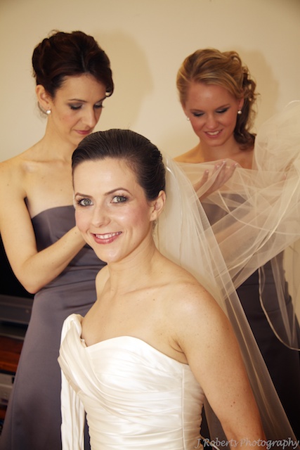 Bride with bridesmaids - wedding photography